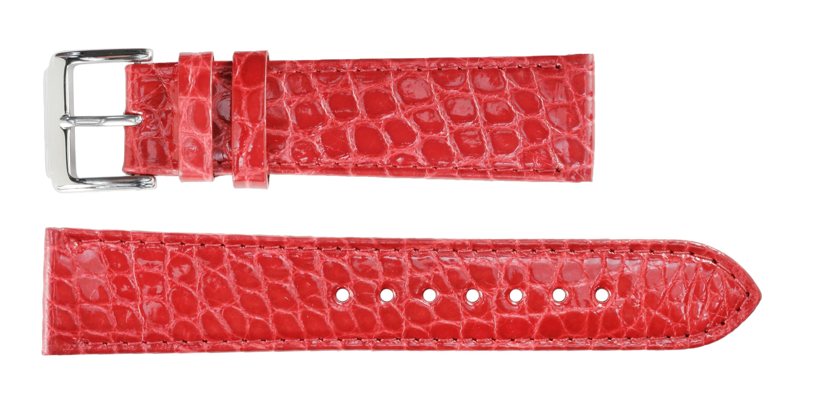 Banda No. 620 Genuine Crocodile Fine Leather Straps (12mm~24mm)