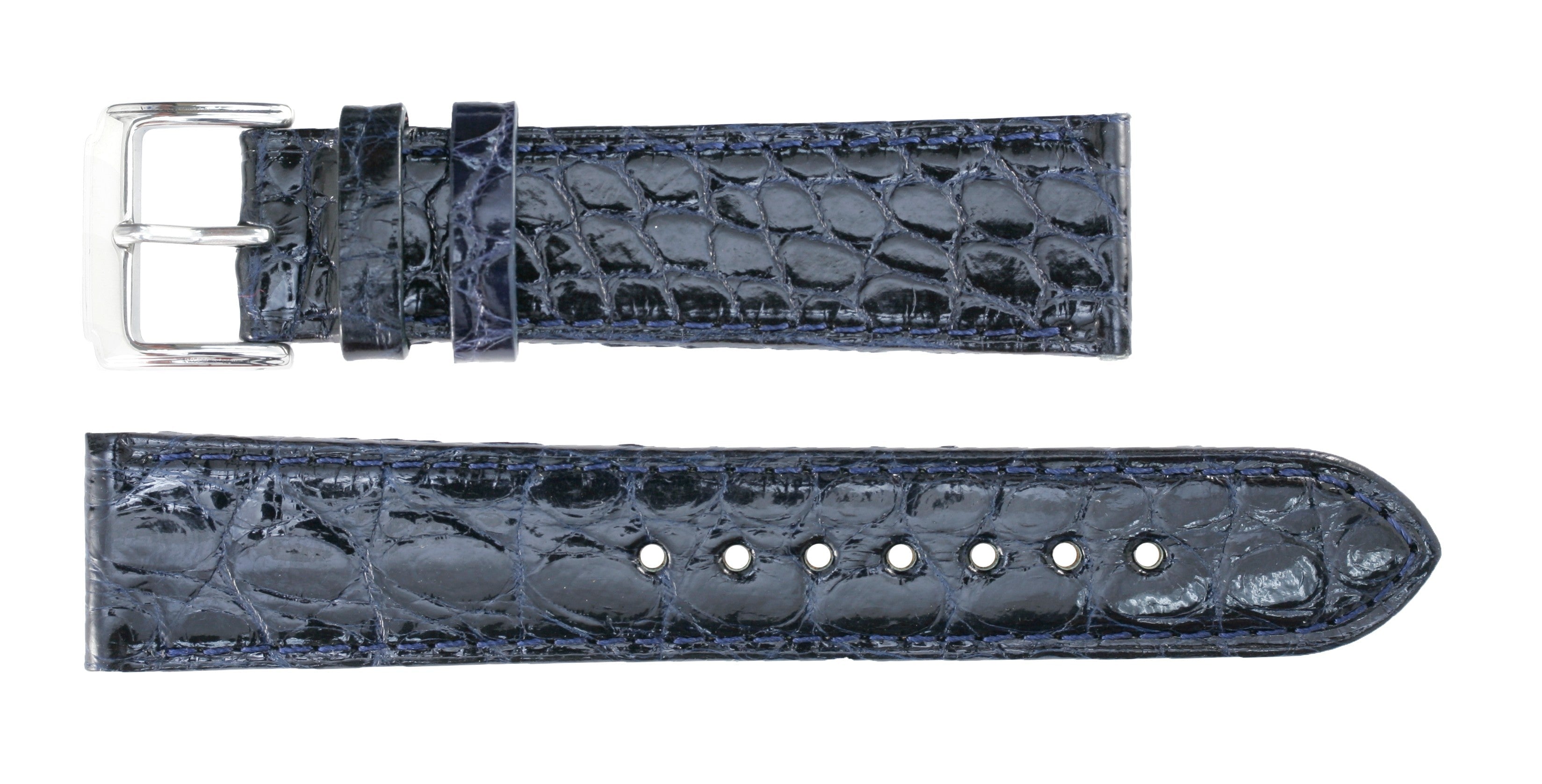 Banda No. 620 Genuine Crocodile Fine Leather Straps (12mm~24mm)