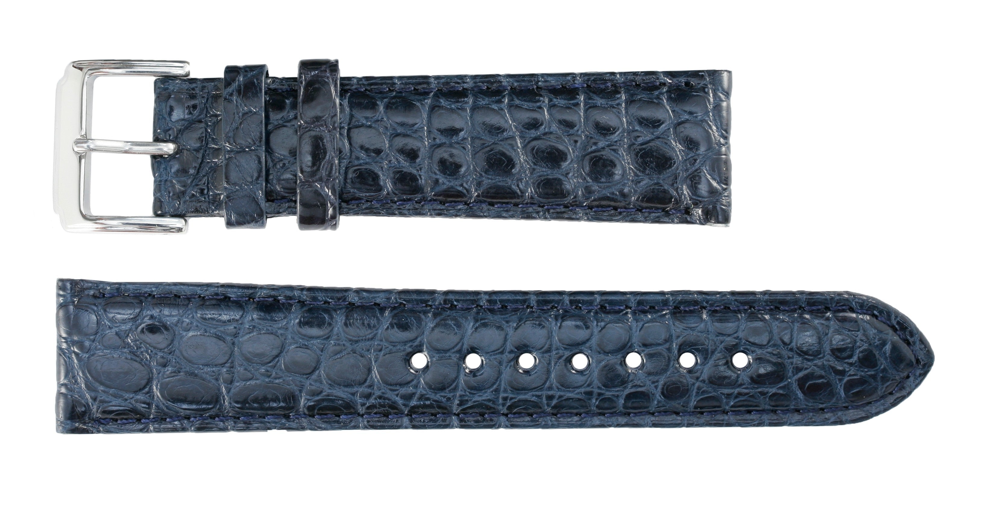 Banda No. 631 Genuine Crocodile Fine Leather Straps (18mm~24mm)