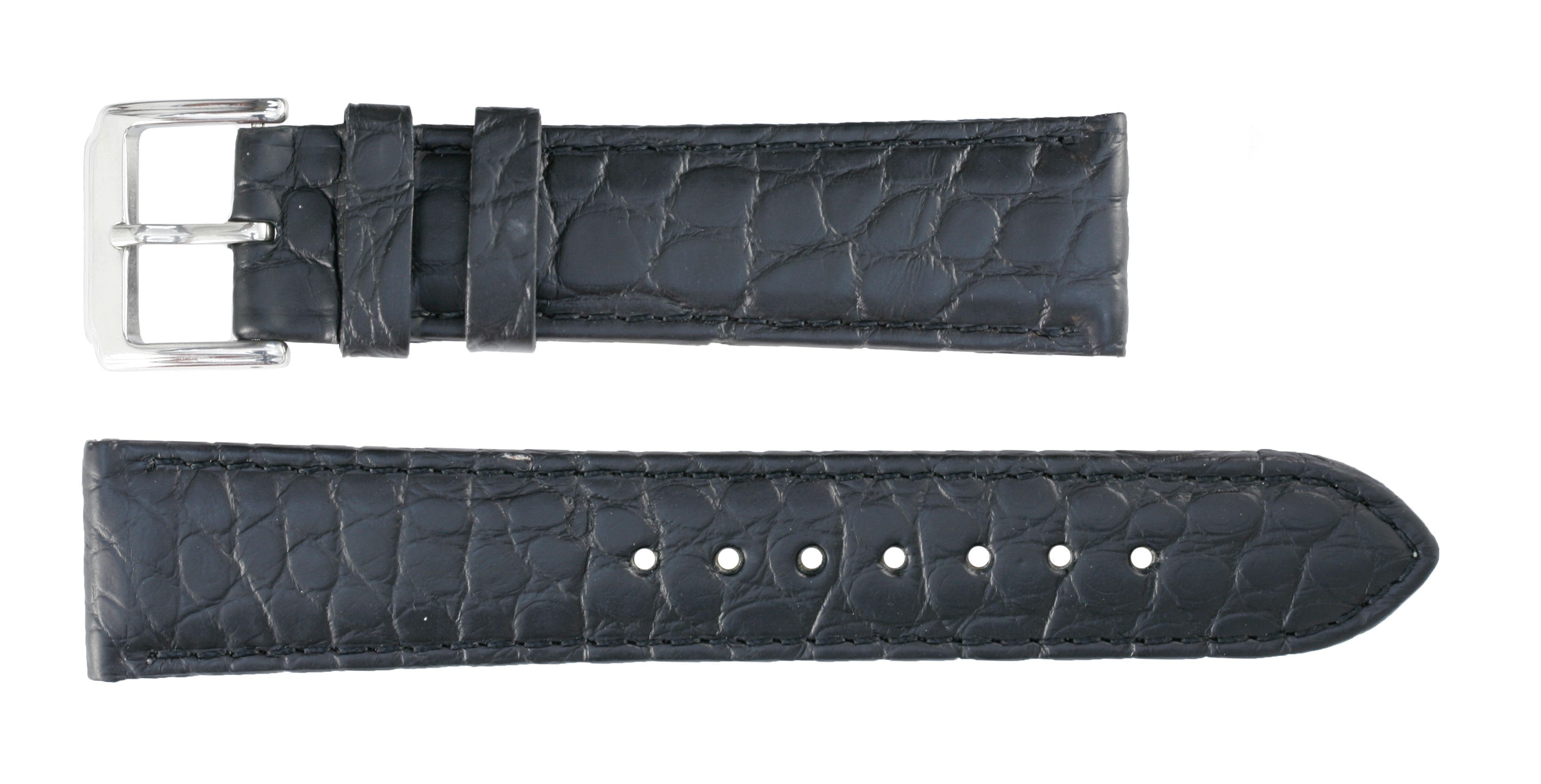 Banda No. 631 Genuine Crocodile Fine Leather Straps (18mm~24mm)