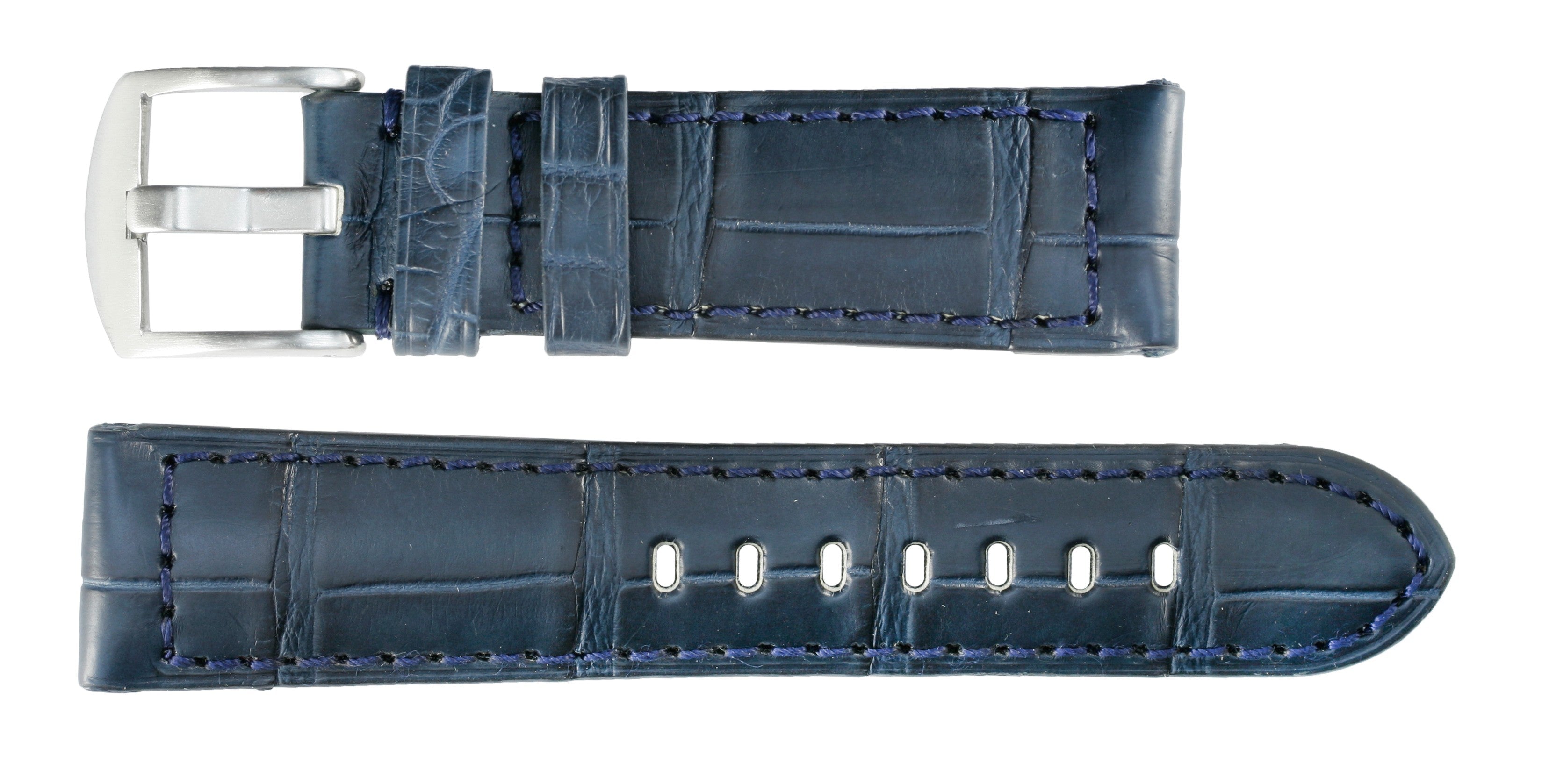 Banda No. 618 Genuine Alligator Fine Leather Straps (18mm~24mm)