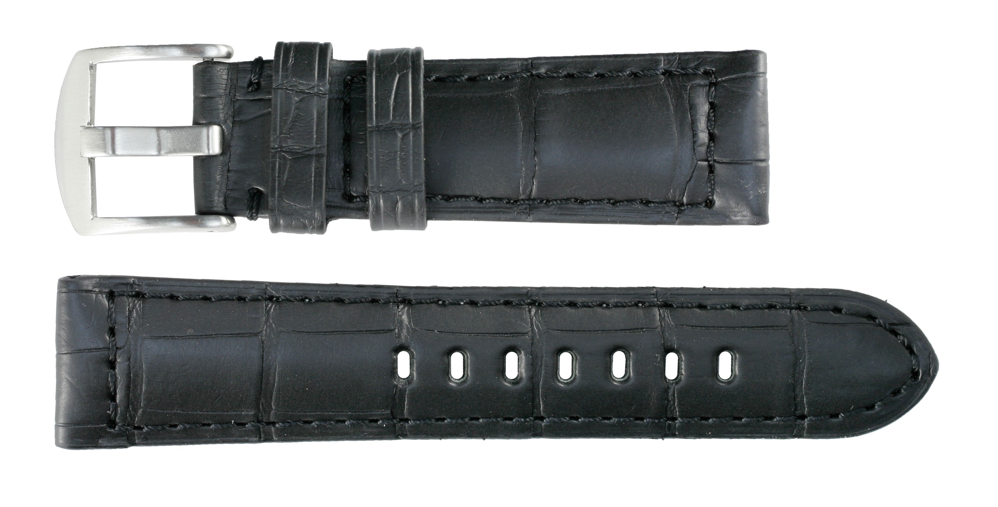 Banda No. 618 Genuine Alligator Fine Leather Straps (18mm~24mm)