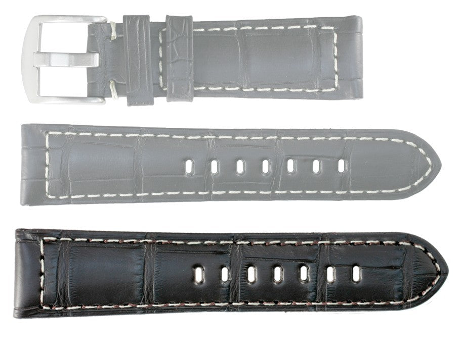 Banda No. 618 Genuine Alligator Fine Leather Straps (18mm~24mm)