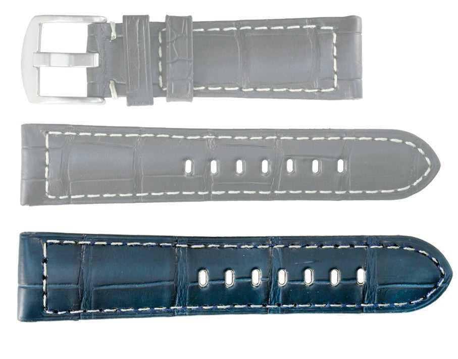 Banda No. 618 Genuine Alligator Fine Leather Straps (18mm~24mm)