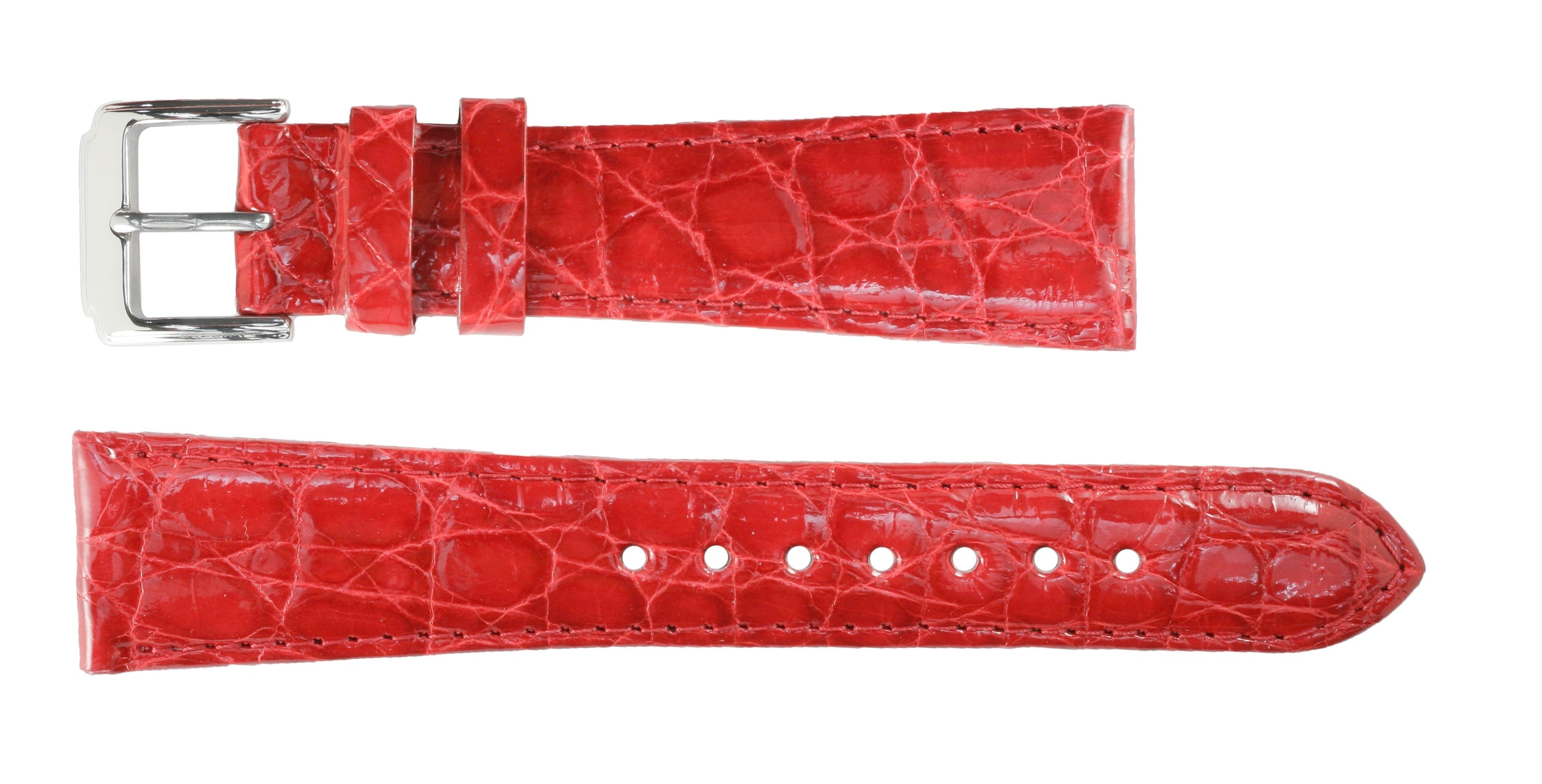 Banda No. 603 Long Genuine Crocodile Fine Leather Straps (12mm~22mm)