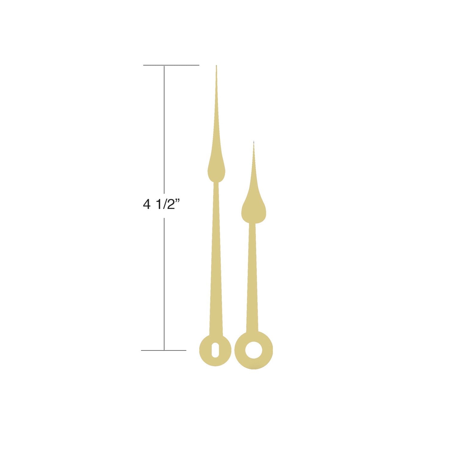 USA Made Hour & Minute Hands (Length 4 1/2")