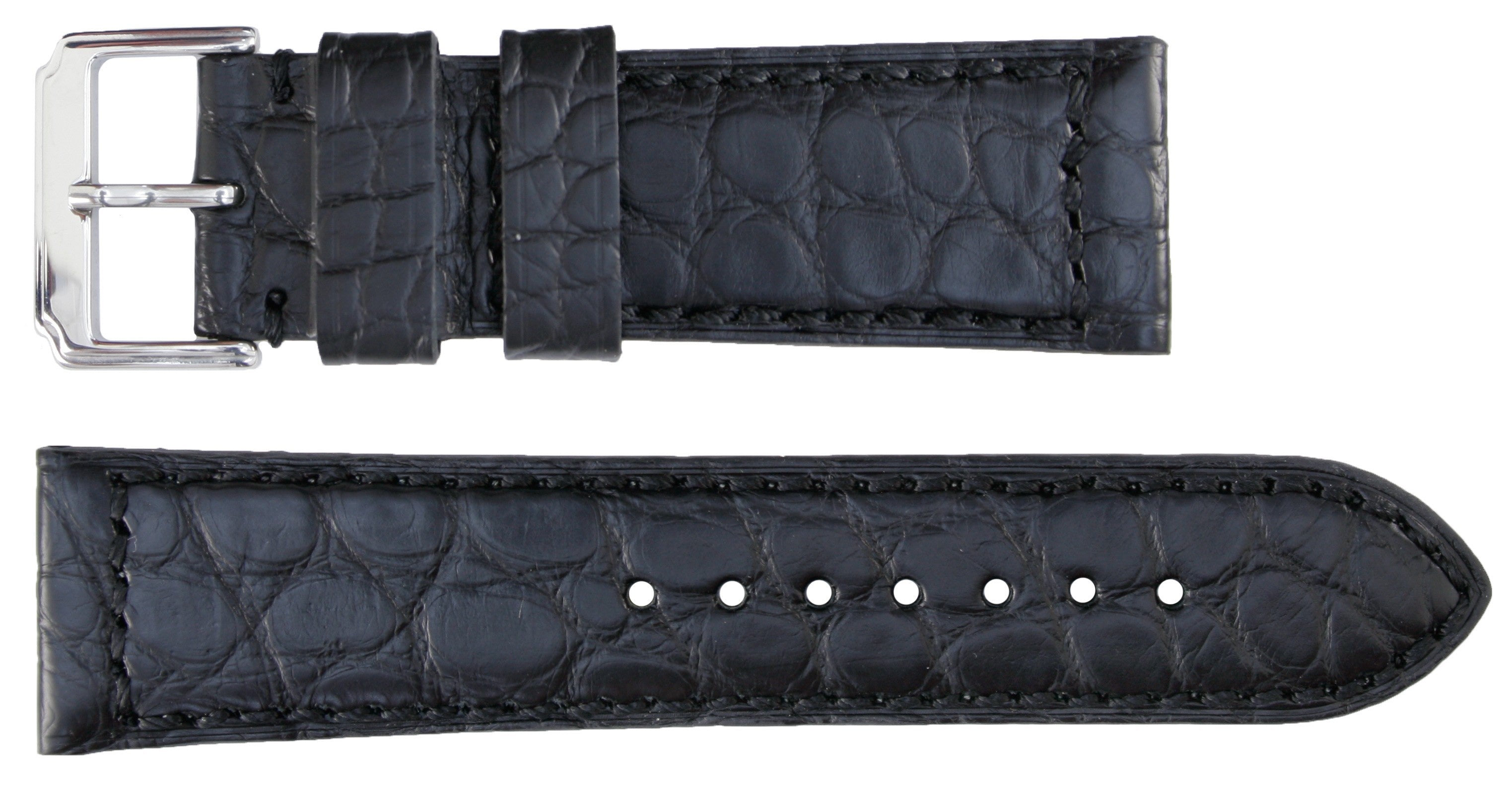 Banda No. 638 Genuine Crocodile Fine Leather Straps (18mm~24mm)