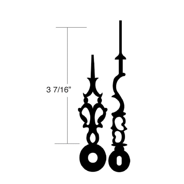 USA Made Hour & Minute Hands (Length 3 7/16")