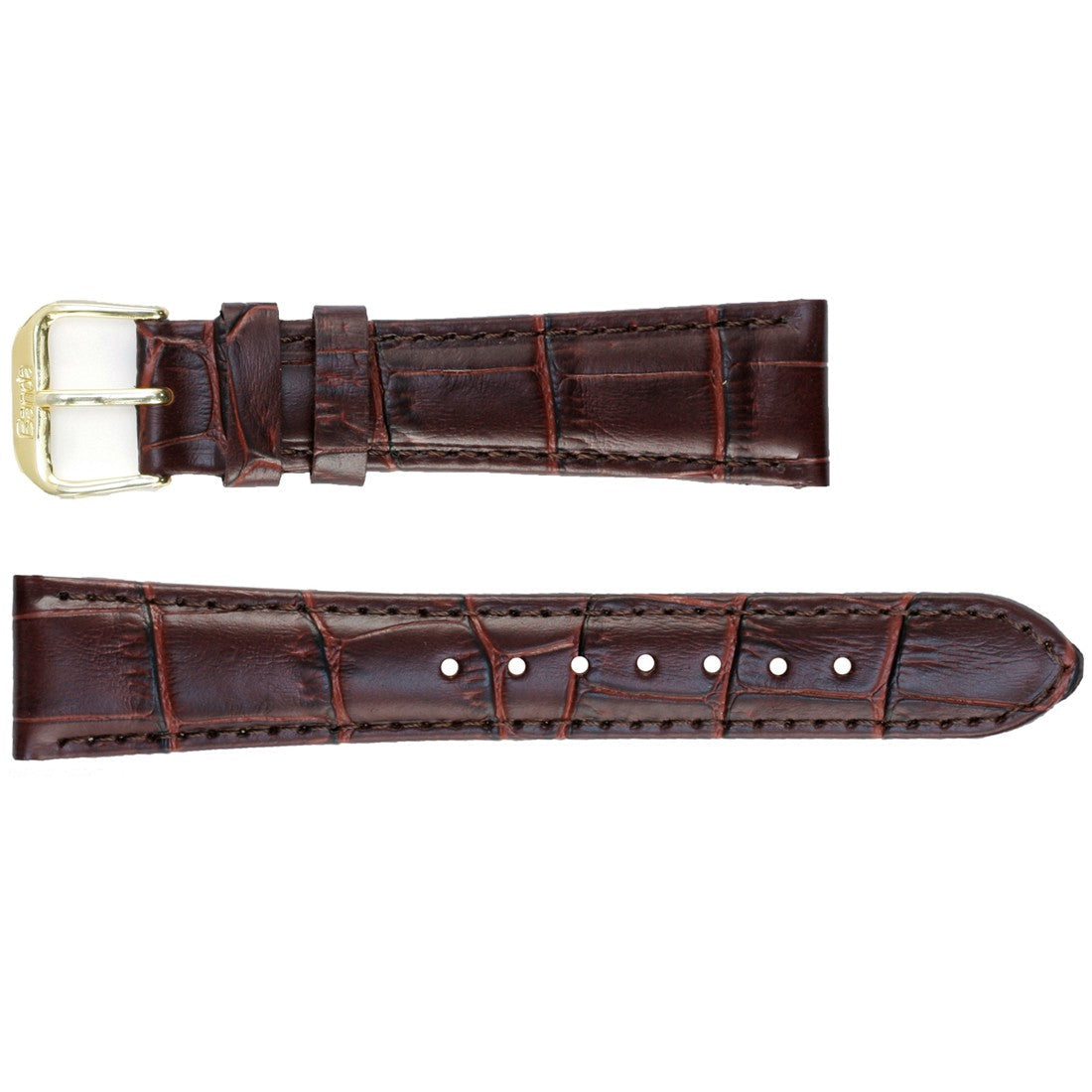 Banda No.103 Long Alligator Grain Fine Leather Straps (10mm~24mm)