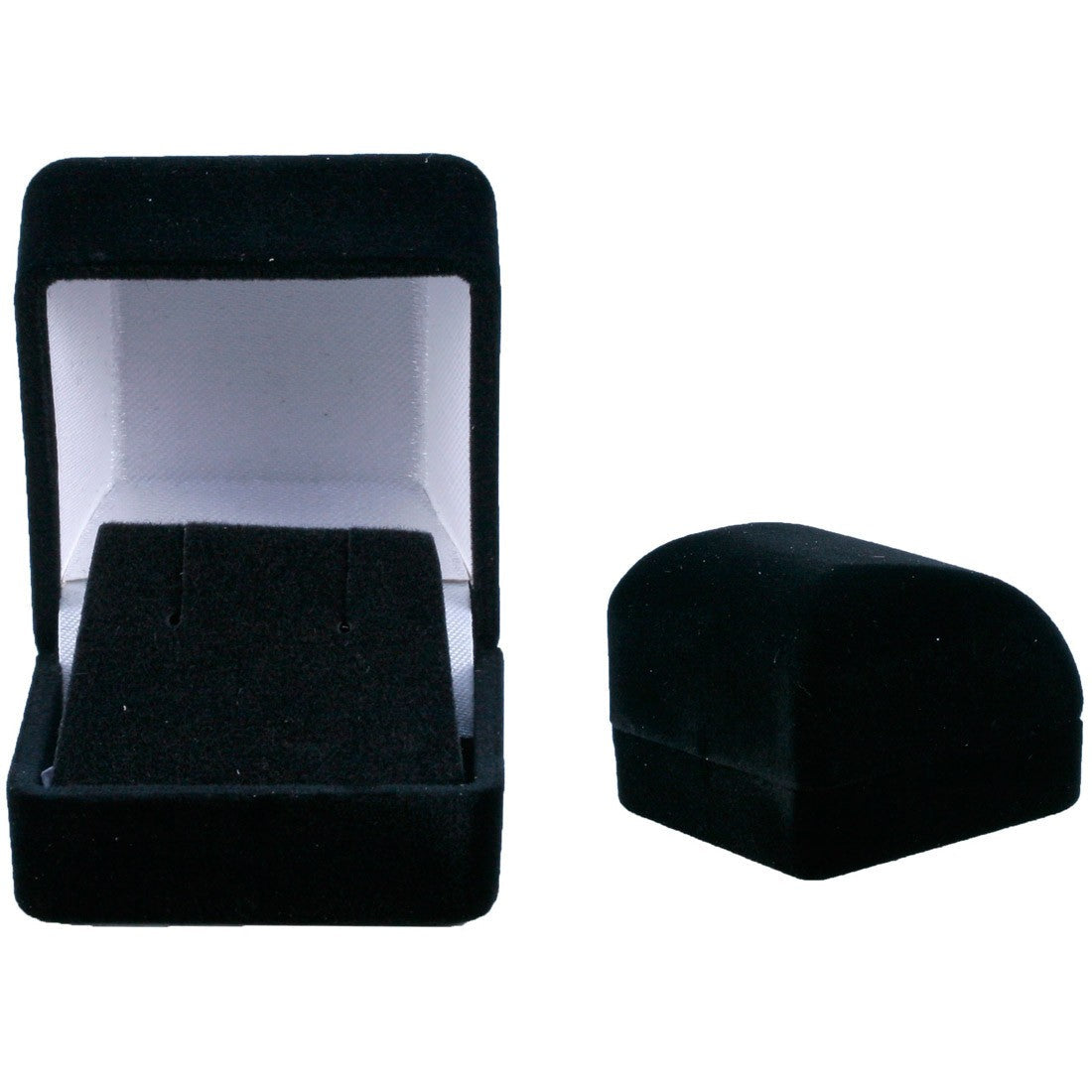Velvet Flocked Earring Boxes-Small Square (1 Dozen)