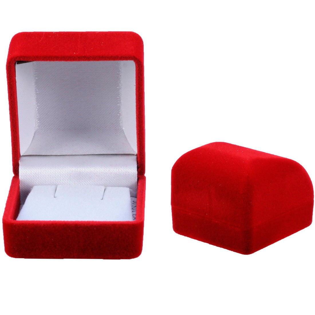 Velvet Flocked Earring Boxes-Small Square (1 Dozen)