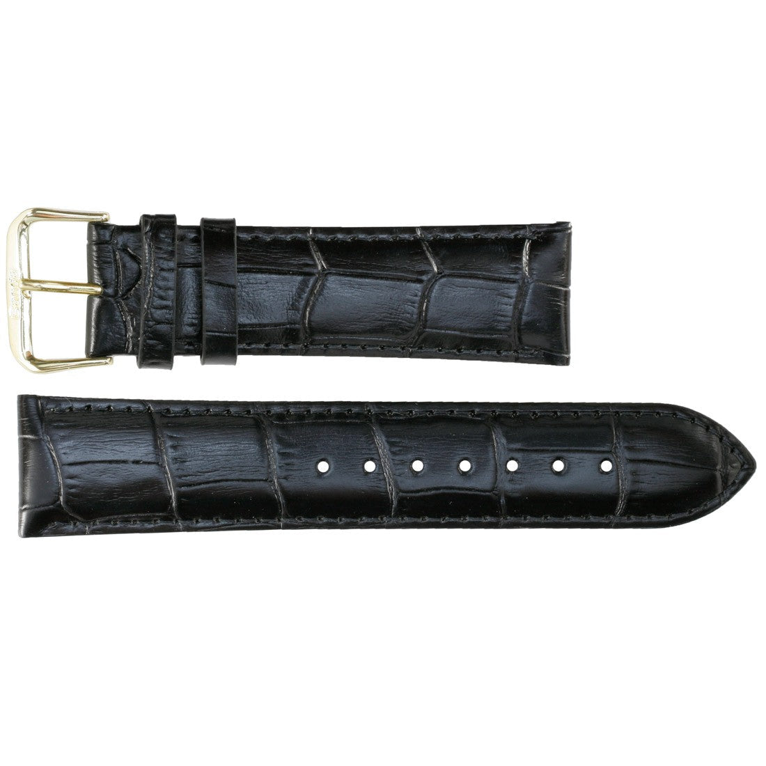 Banda No. 112 Alligator grain Leather Straps (18mm~24mm)
