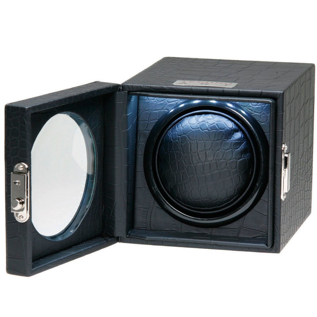 BX-603, Techno-Art Single (1) Watch Winder Alligator Grain Leatherette Pattern