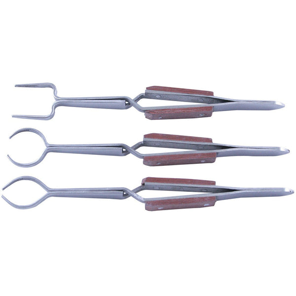 TW-652, Working Holding Tweezers (Set of 3 Pieces)