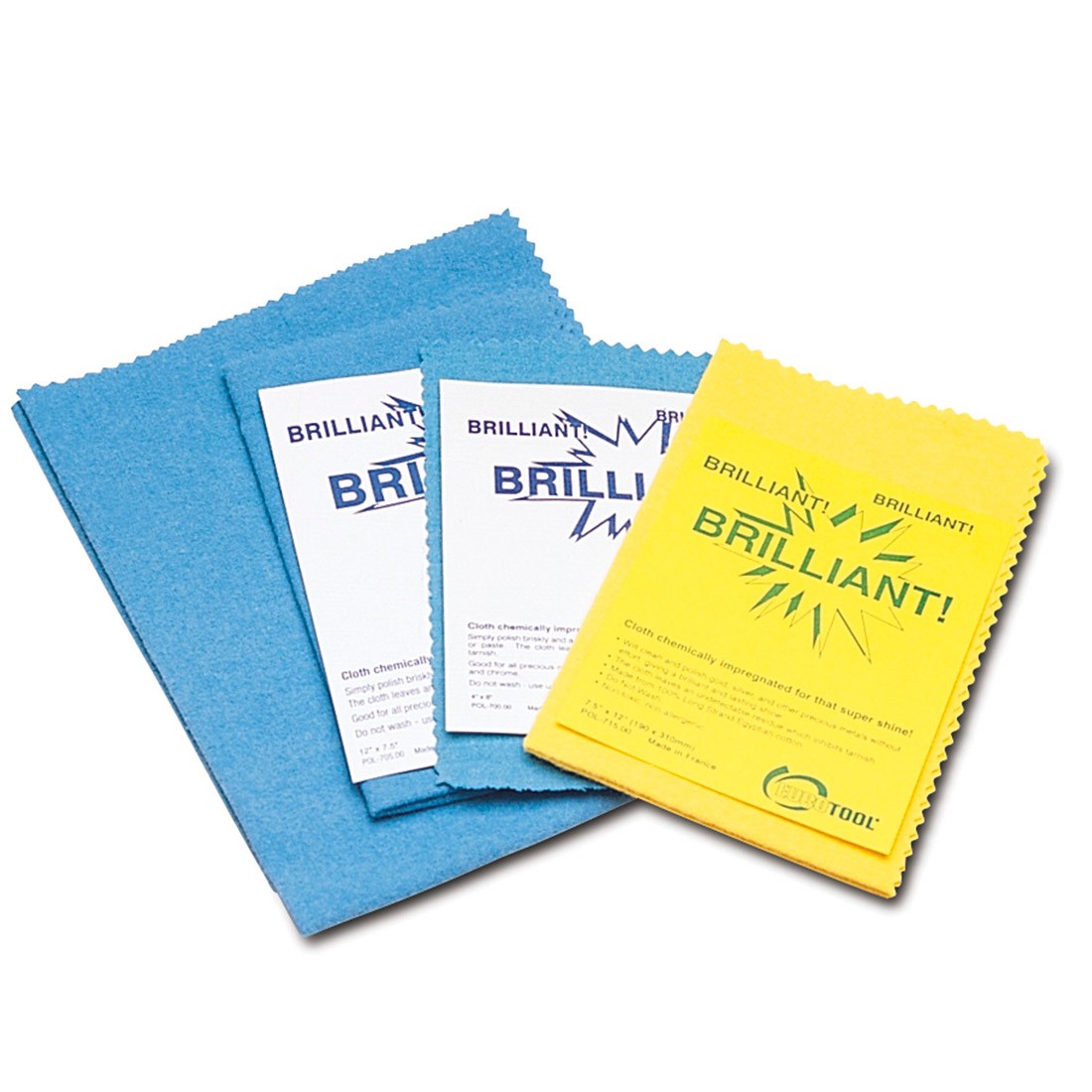 "Brilliant" Polishing Cloths (Various Size)