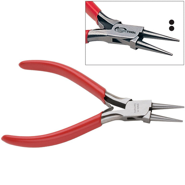 PL-220, Precision 5" Extra-Duty German Box-Joint Pliers, Round Nose 5" (125mm)