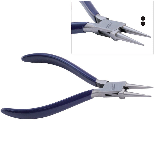 PL-221, Precision 5" Extra-Duty German Box-Joint Pliers, Round Nose 5" (125mm)