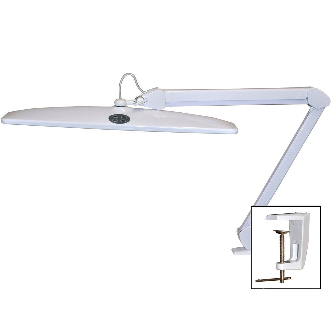 Grobet USA Professional LED Bench Lamp with Dimmer Switch