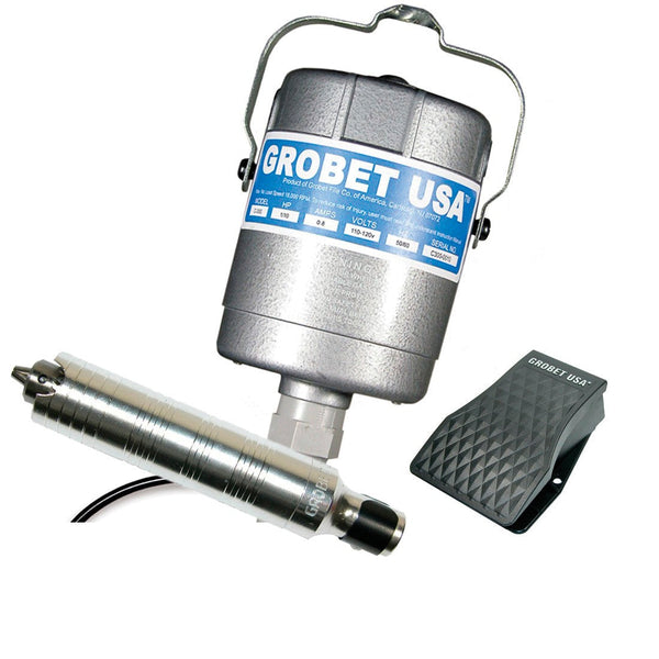 MO-106, Grobet USA S300 Flexible Shaft Motor with No. 30 Type Handpiece, 1/8HP