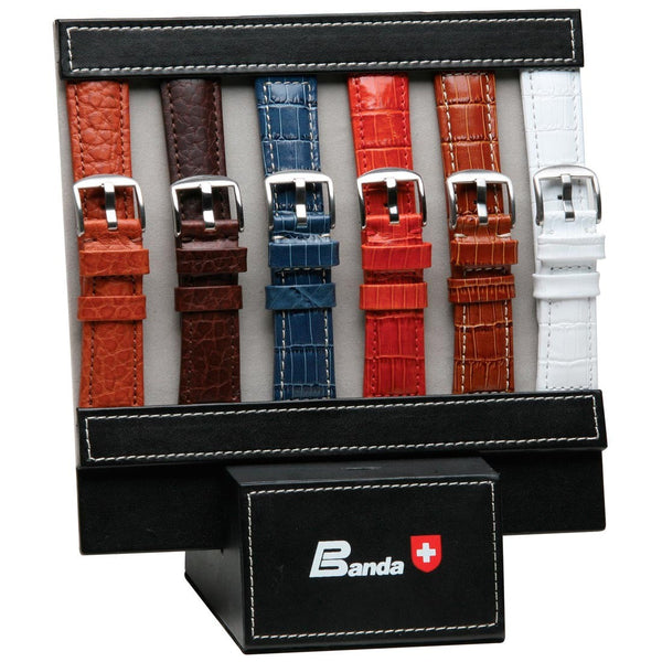 WD-167, Contains 6 PANERISTI Style Buffalo Grain Leather Straps