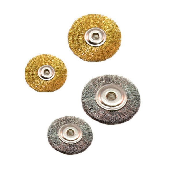 Grobet Unmounted 3/32" Arbor Hole Wire Brushes