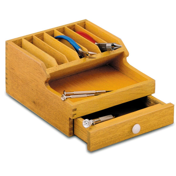 BN-325, Wooden Pliers Rack with Drawer (6" x 5" x 7 1/2")