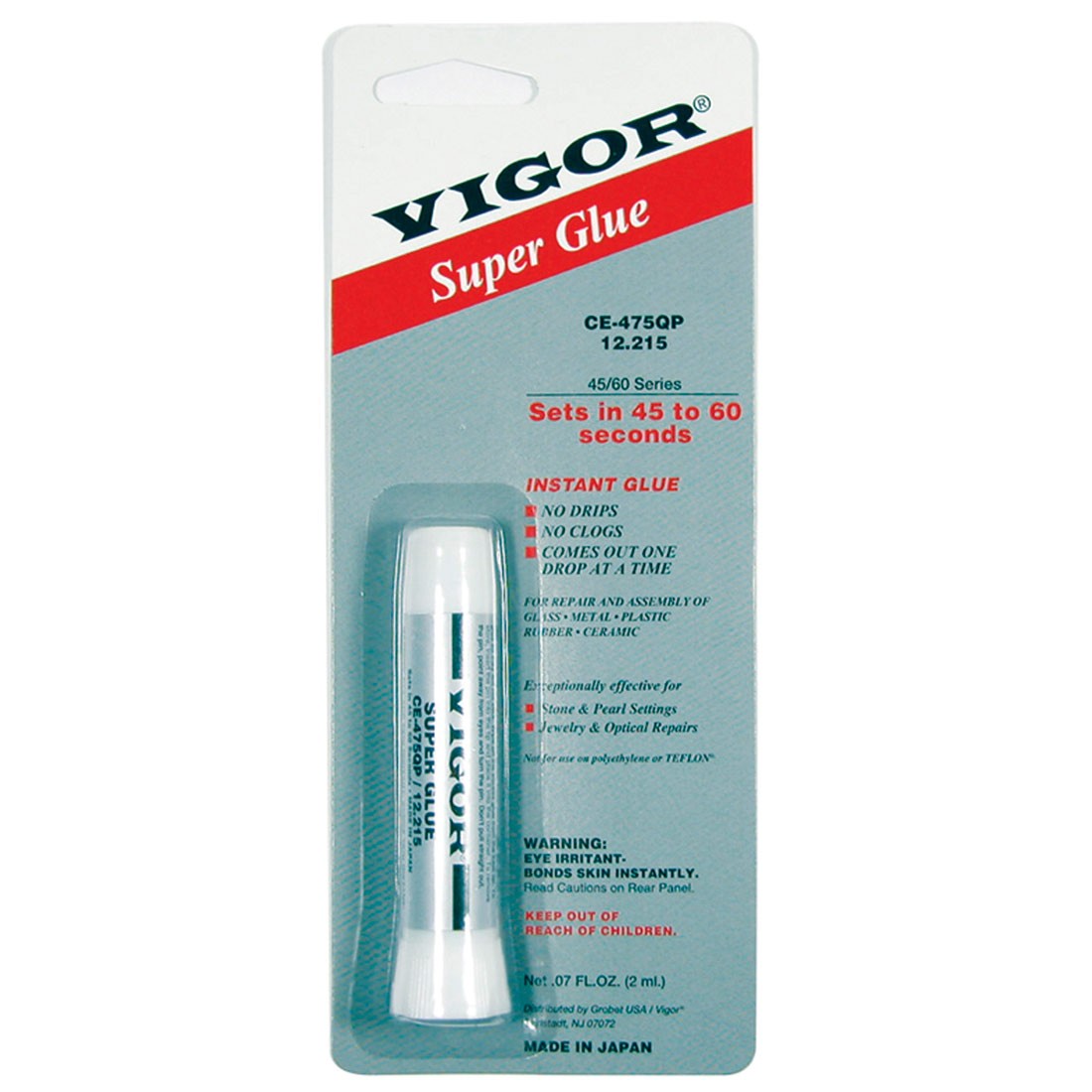 Vigor Super Glue 45/60 series for Jewelry Repairs