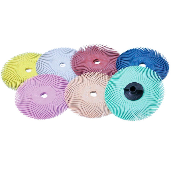 3M Radial Bristle Discs, 3" Assorted