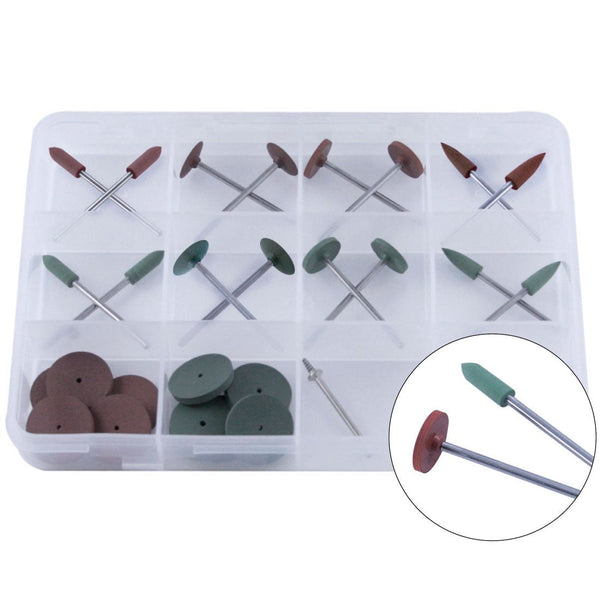 AB-950, Edenta TopStar 26 Piece Silicone Unmounted and Mounted Polishers Kit