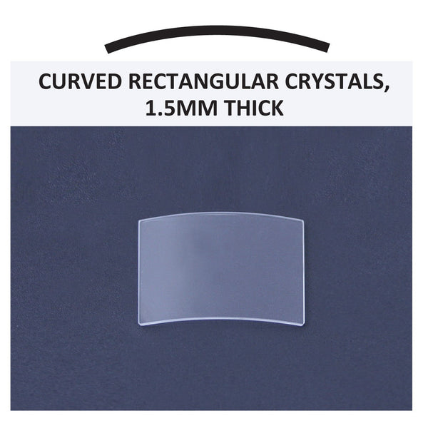 Curved Rectangular Crystal, 1.5mm