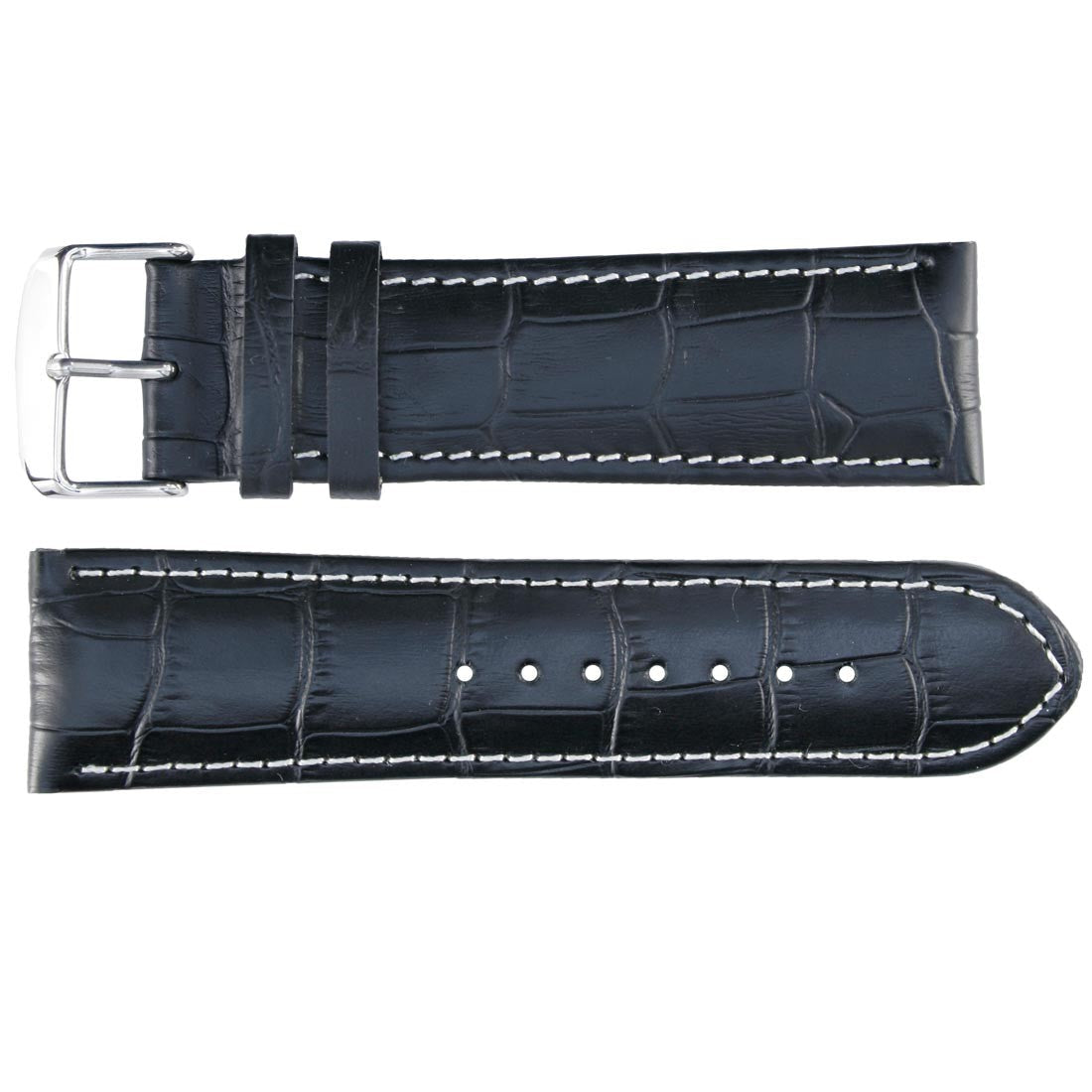 Banda No. 105 Alligator Grain Fine Leather Straps (18mm~26mm)