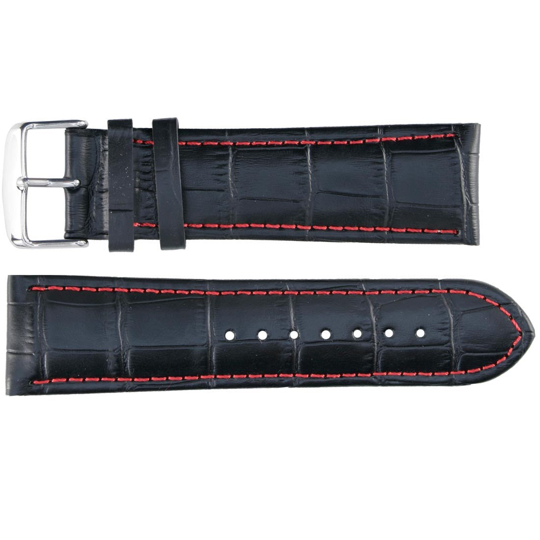 Banda No. 105 Alligator Grain Fine Leather Straps (18mm~26mm)