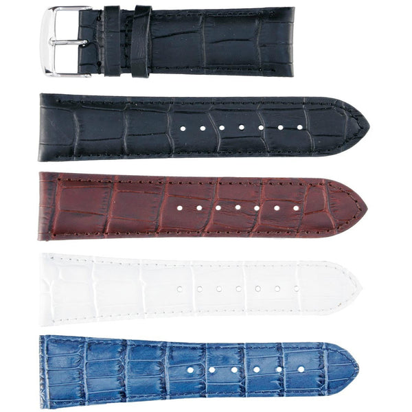 Banda No. 109 Alligator Grain Fine Leather Straps (24mm~34mm)