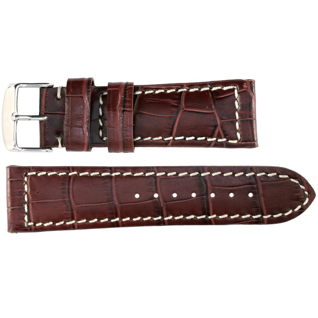 Banda No. 117 Alligator Grain Fine Leather Straps (18mm~30mm)