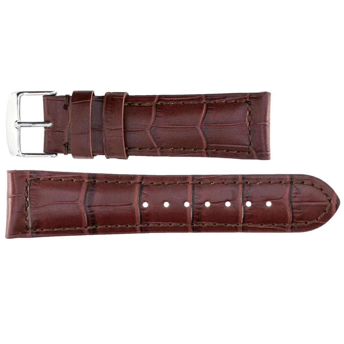 Banda No. 117 Alligator Grain Fine Leather Straps (18mm~30mm)