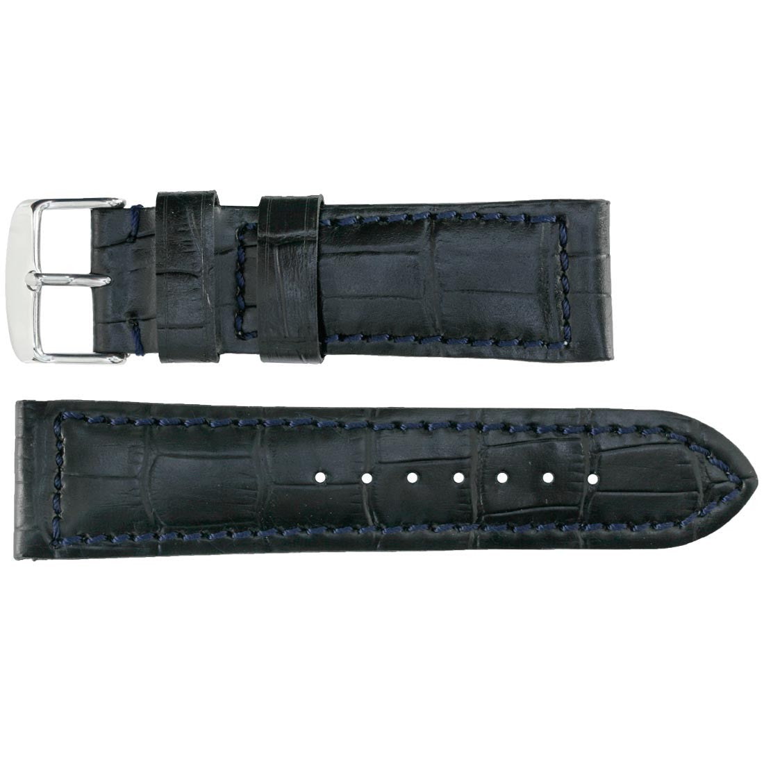 Banda No. 117 Alligator Grain Fine Leather Straps (18mm~30mm)
