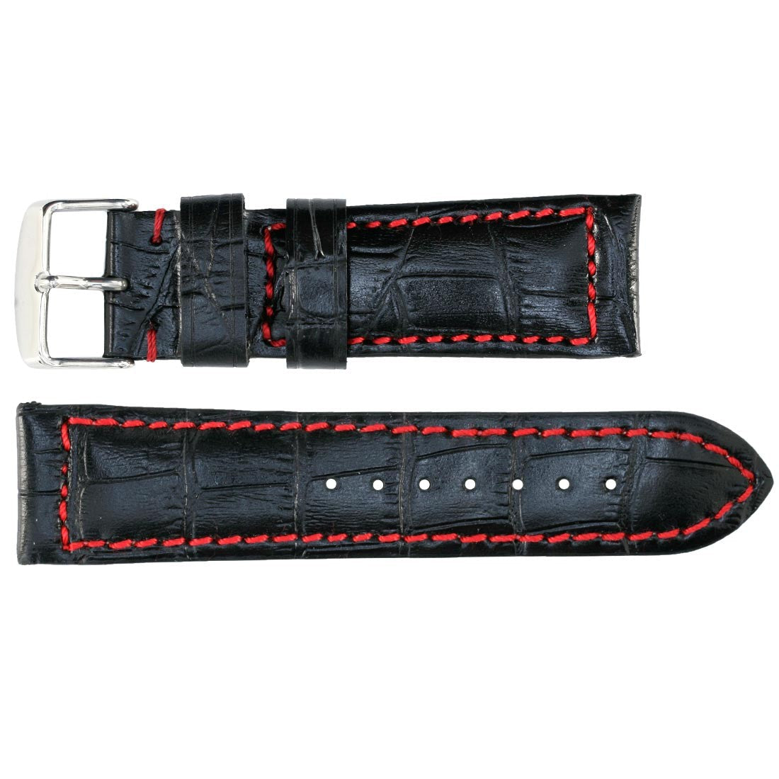 Banda No. 117 Alligator Grain Fine Leather Straps (18mm~30mm)
