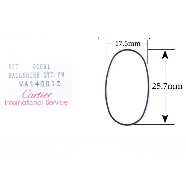 Original Cartier Case Back & Crystal Gasket, VA140012