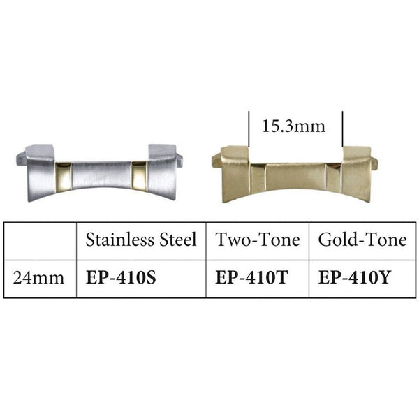 24mm End Pieces for Metal Bands (Pieces of 2)