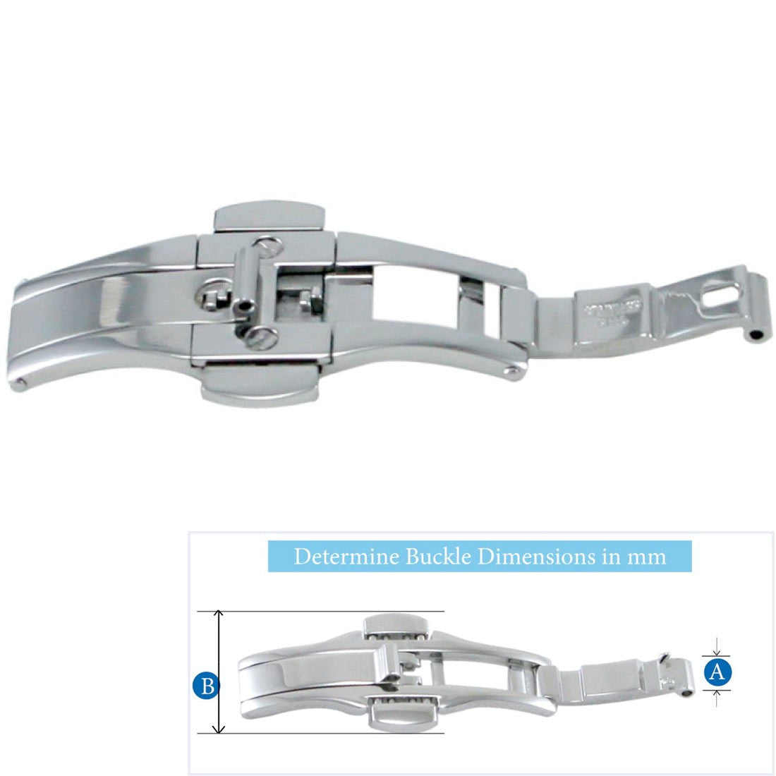 BC-922, Solid Butterfly Buckles With 2 Push Buttons – Time Connection ...