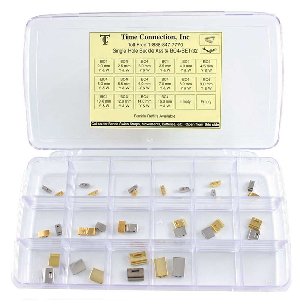 Solid Single Hole Buckle Assortment (2mm~16mm)