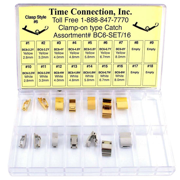 Clamp-on Type Catch Assortment (2.2mm ~9mm)