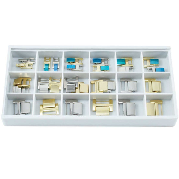 Single Slot Buckle with End Piece Assortment (2.8mm~15.8mm)