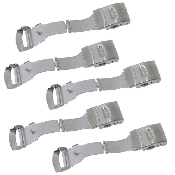 Buckle with Safety Lock for Metal Band Assortment (12mm-24mm)