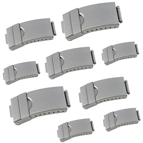 Titanium Buckle with Safety Lock Assortment (10mm~20mm)
