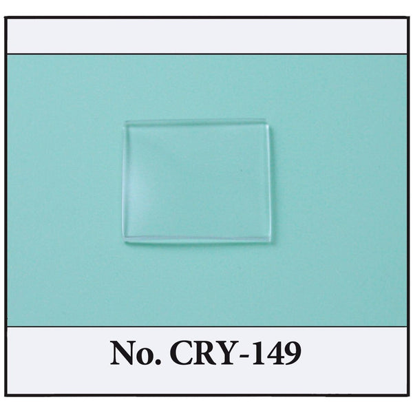 Generic Mineral Glass Crystals to fit Cartier Double Cross Curve (Size: 16.9mm x 14.9mm x 1.0mm)
