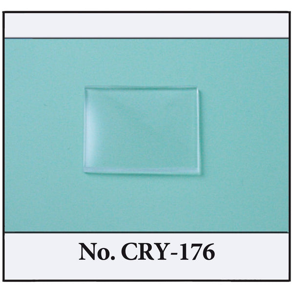 Generic Mineral Glass Crystals to fit Cartier Double Cross Curve (Size: 20.6mm x 17.6mm x 1.0mm)