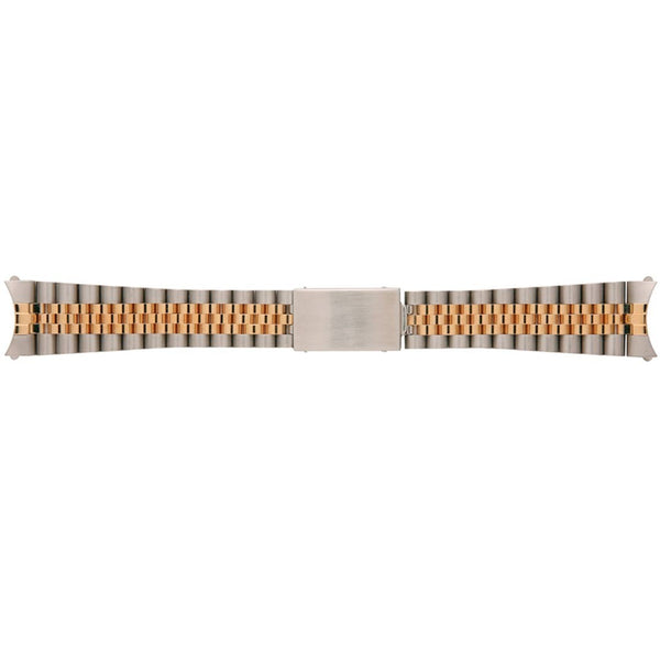 20mm Italian Jubilee Heavy Link 18K Yellow Gold & Stainless Steel Two-Tone Band