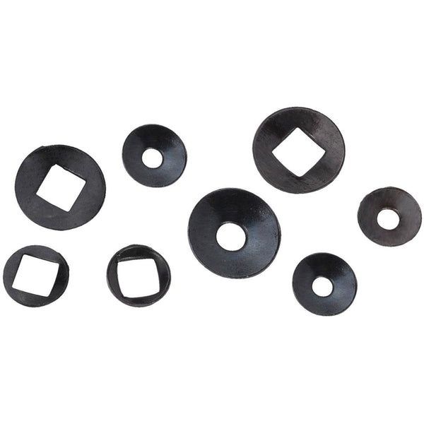 Oxidised Black Flat Washer with Round Holes (100 Pieces)