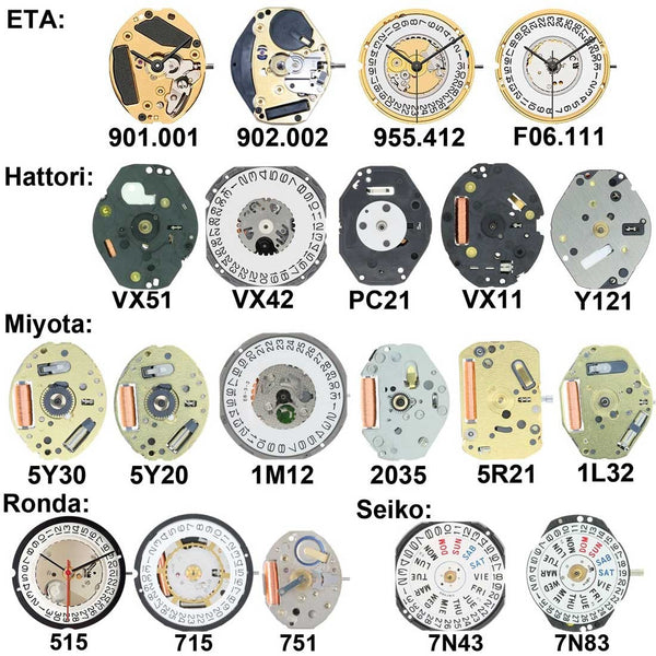 TC-120, Deluxe Kit 30 Pieces Most Popular Movements